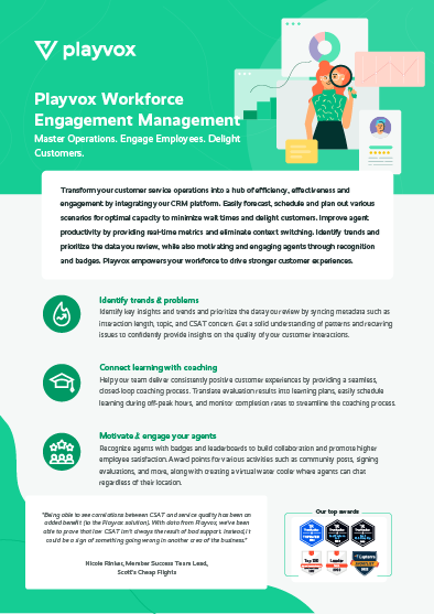 Playvox Workforce Engagement Management